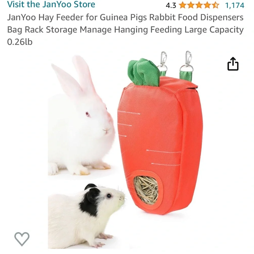 From JanHoo these are 2 rabbit/gerbils hay feeders